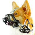Dog Muzzle, Basket Muzzle for Small Medium Large Dogs, Anti-Biting and Chewing, Lightweight & Sturdy Cage Design, Allows Panting & Drinking, Ideal for Grooming & Training(Black Size M)