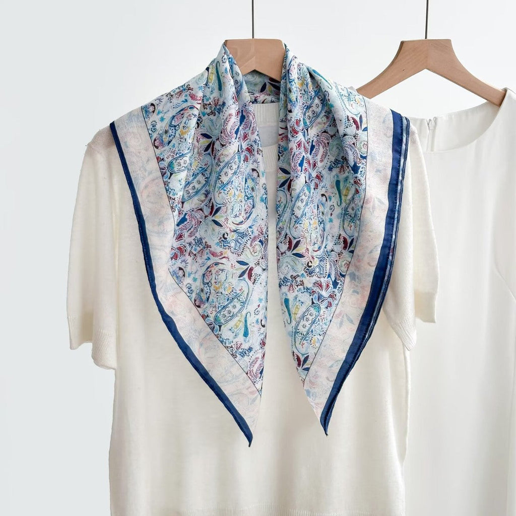 Women's Vintage High-end Outer Silk Scarf