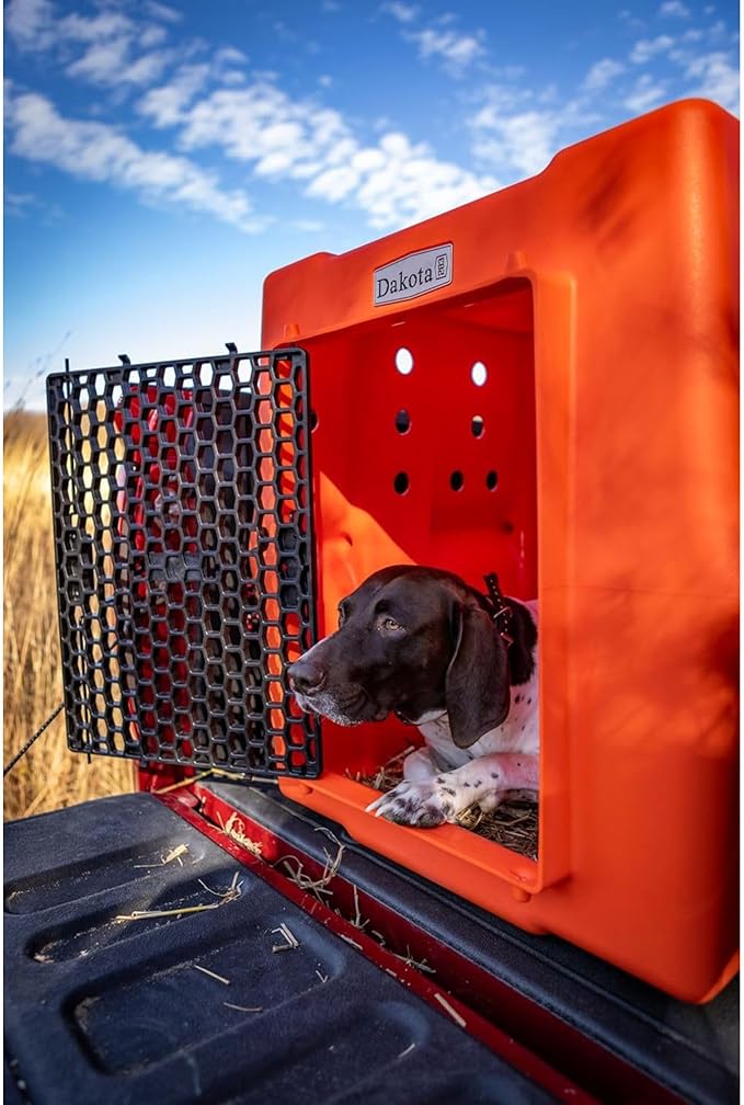 Dakota 283 Crate - Canine Rough and Tough Economy Kennel (Orange, Large)