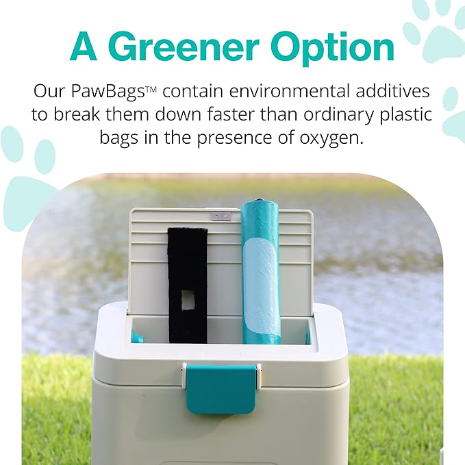 PawPail Dog Poop Bags with Activated Carbon Filter - Standard Roll | 1 Roll of 200 Pet Waste Bags
