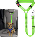 BWOGUE Pet Dog Cat Seat Belt Reflective Car Dog Headrest Restraint Leash Elastic Buffer Bungee Adjustable Tangle-Free Safety Leads Vehicle Seatbelt Harness for Small, Medium and Large Dogs (1 Pack)