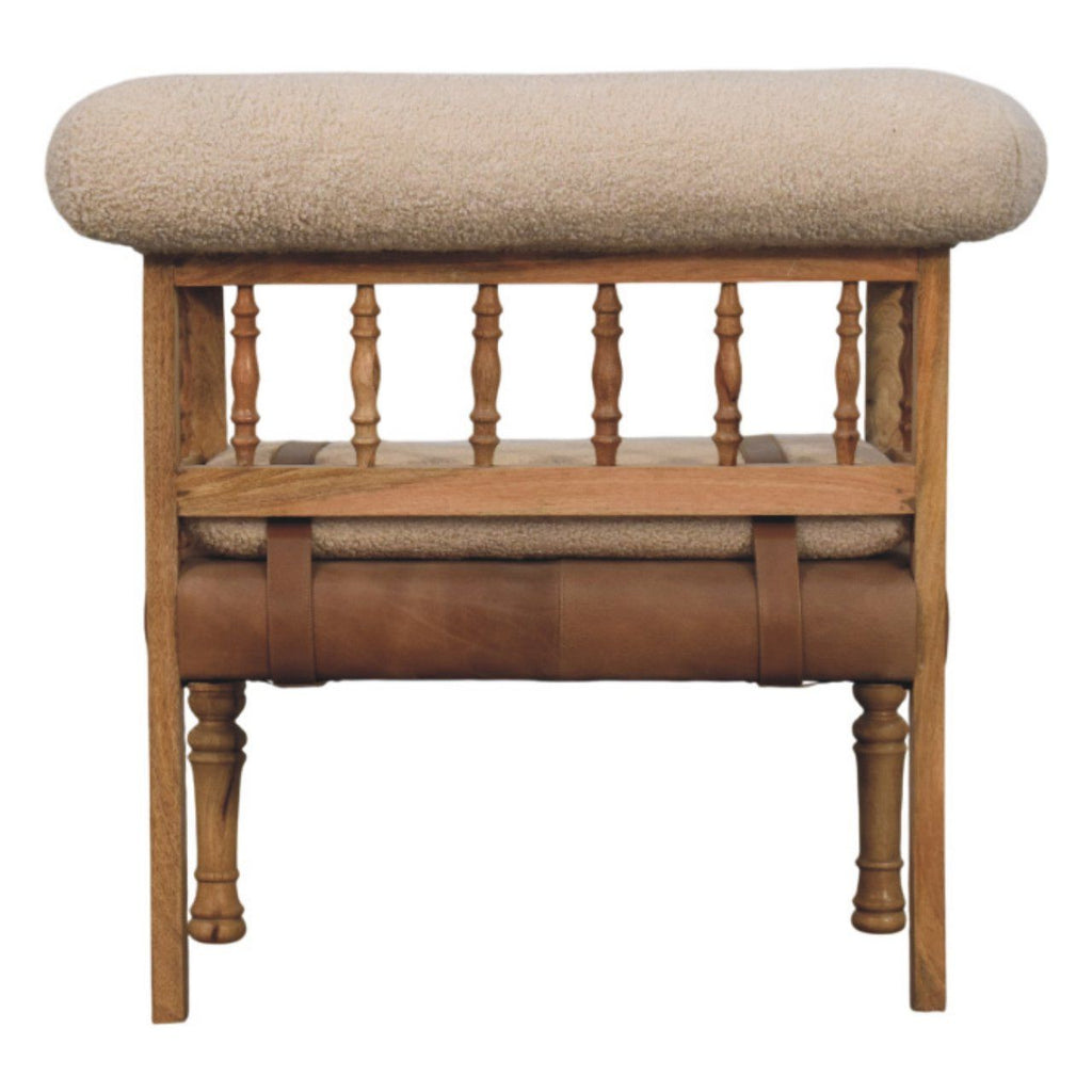 Strapped Hallway Bench