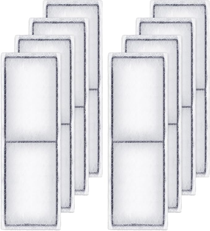 Pangda 4 Pcs Carbon Filter Foam Pad Compatible with U3 Range of Internal Underwater Sponge Aquarium Underwater Filter Accessories for Internal Replacement Aquarium Fish Tank