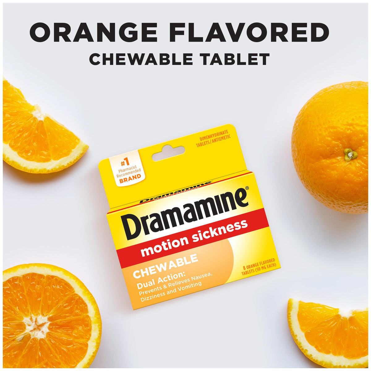 Dramamine Motion Sickness Original, for Nausea Relief During Travel, 36 Count