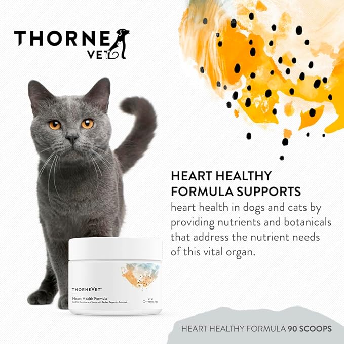 ThorneVET Heart Health Formula – Cardiovascular Support for Dogs & Cats, 90 Scoops