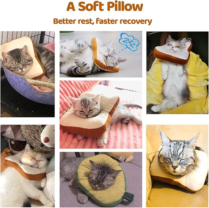 Amakunft Adjustable Cat Cone Collar Soft, Cat Recovery Collar, Cone for Cat After Surgery, Cat Neck Cone, Elizabethan Collar for Cat and Kitten