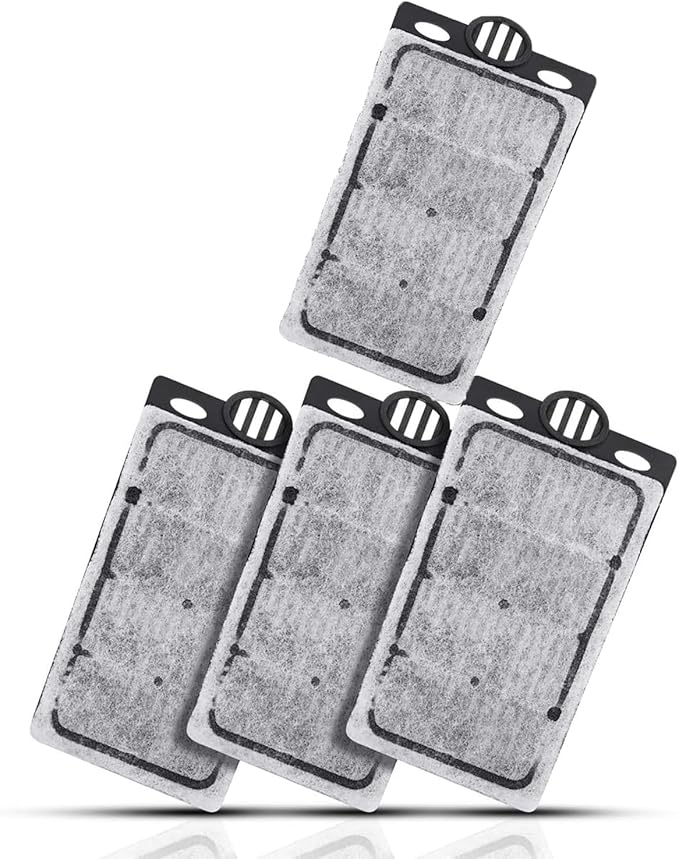 4pcs Aquarium Waterfall Reptiles Turtle Filter Cartridges Replacement Waterfall Filter only Ultra-Activated Carbon with Whisper Technology (4pcs Filter Cartridges)