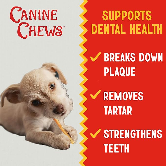 Canine Chews 5" Chicken Coated Sticks - Pack of 45 USA-Sourced Rawhide Dog Treats - Protein-Dense Wrapped Chews With 100% Real Chicken Coating