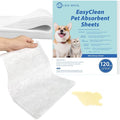 L&W BROS. Easy Clean Pet Quick Absorbent Sheets – Innovative Solution for Mess-Free Cleanup Not Traditional Pee Pads, 12"x10" for Urine and Pet Stain & Odor Remover (50 PCS)
