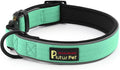 Plutus Pet Tactical Dog Collar, Reflective, Adjustable Heavy Duty Dog Collar, Soft Padded and Comfortable, for Small Medium and Large Dogs (Teal, XS)
