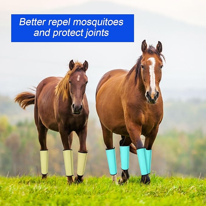 8 Pcs Mesh Fly Boots for Horse Breathable Mesh Horse Boots Protective Horse Leg Wraps Horse Leggings for Preventing Flies and Mosquitoes Bites (Light Pink, Dark Pink)