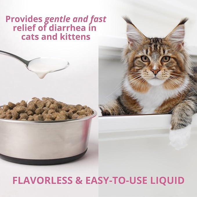 Under the Weather Anti-Diarrhea Liquid for Cats - Soothe Your Pet's Upset Stomach and Provide Relief from Diarrhea - (4 oz Bottle)