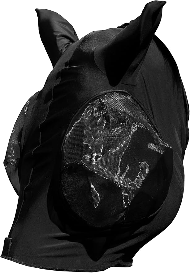 Equinavia Bug Out Fly Mask | Against Flies, Insects, UV Rays - Black - Pony