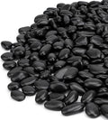 Mr. Fireglass Black Polished Pebbles, 3/8" Aquarium Rocks Natural Decorative River Rocks Gravel for Indoor Plants,Vases, Landscaping, Succulents and Home Decor (2-lb Bag)