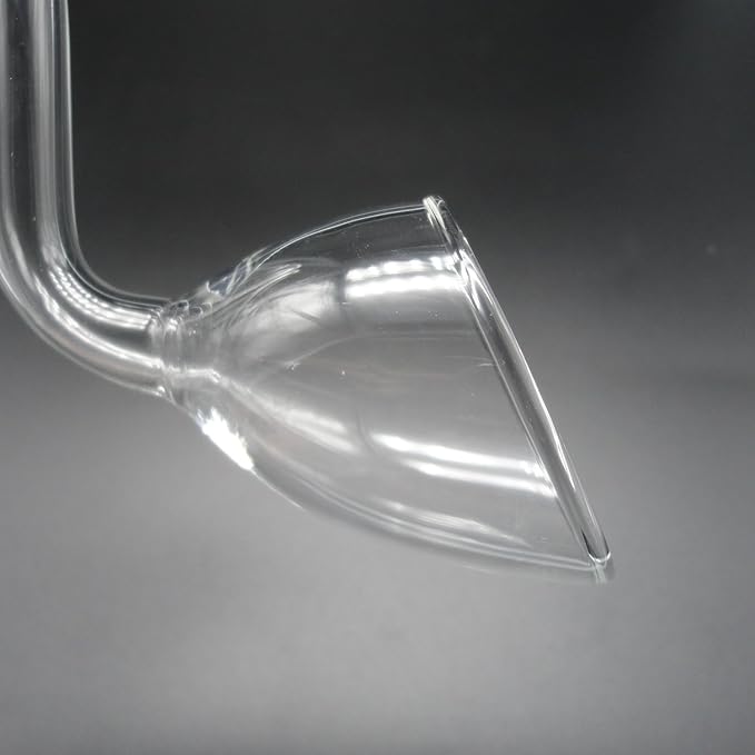 Glass Lily Pipe Outflow for Aquarium Planted Tank (13mm for 12/16mm (1/2" ID) tubing)
