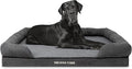 The Dog’s Bed Medium Support Memory Foam Dog Bed XXL Plush Grey 51.5x39, Pain Relief: Arthritis, Hip & Elbow Dysplasia, Supportive, Calming, Waterproof Washable Cover,Veterinary-Approved