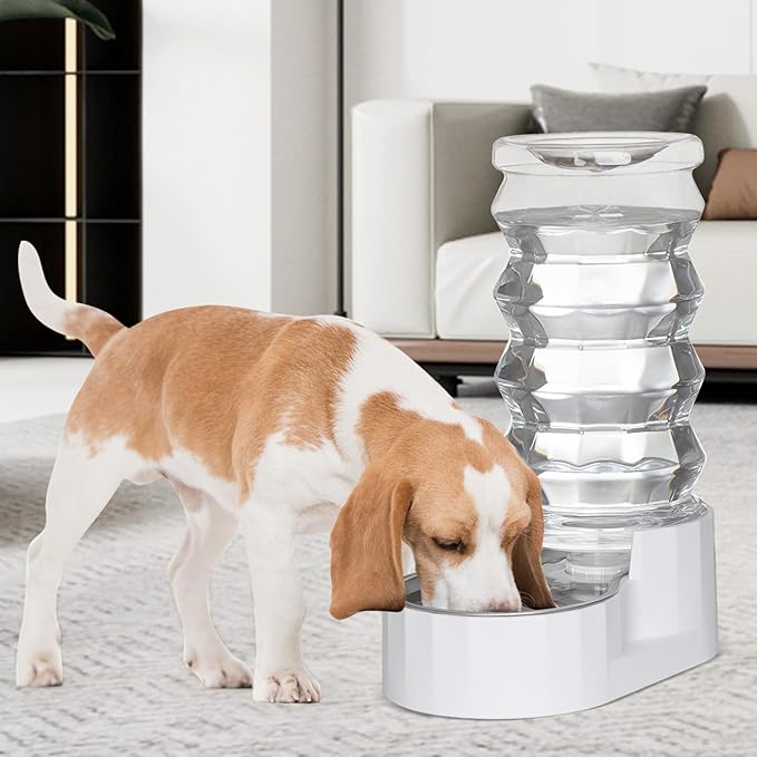 Sfozstra Automatic Pet Waterer,8L Gravity Stainless Steel Water Dispenser,100% BPA-Free, Large Capacity Water Feeder for Cats and Small and Medium-Sized Dogs