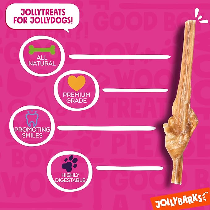 Junior Bully Sticks for Small Dogs | All Natural, Single Ingredient Bully Sticks for Puppies to Medium Dogs (6 Inch - 25pk)