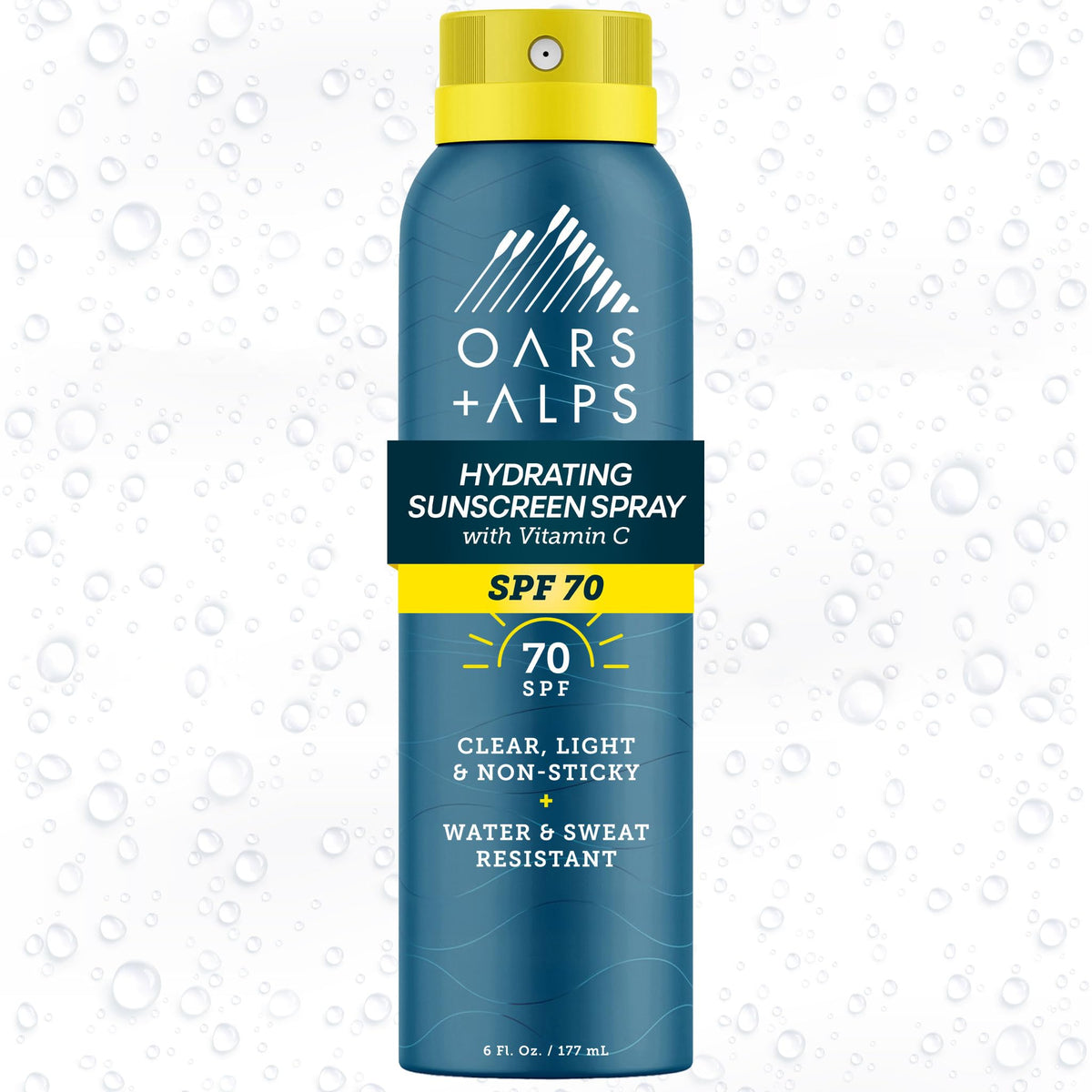 Oars + Alps SPF Face & Body Broad Spectrum Sunscreen Spray | Fast-Absorbing, Lightweight, Non-Greasy, Hawaii Reef Act 104 Compliant, Water-Resistant, Octinoxate + Oxybenzone Free