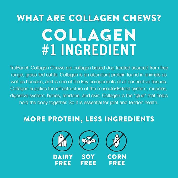 Collagen Rolls - 9" Collagen Rolls for Dogs - Long Lasting Healthy Joint Support Dog Treat - Rawhide Alternative - Skin & Coat Health - Made with Real Peanut Butter, 1 Bag, 3 Count