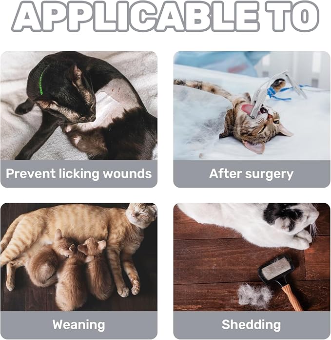Breathable Cat Recovery Suit for Female/Male, Anti-Licking Kitten Onesie - Cat Surgery Pajamas with Sleeve After Spay, Prevent Shedding, Abdominal Wounds, Skin Diseases or E-Collar Alternative