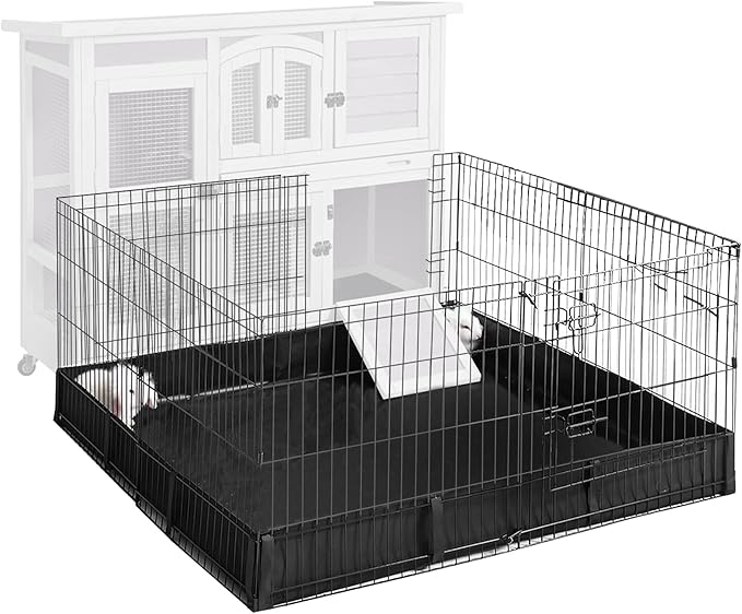 Aivituvin Pet Playpen Guinea Pig Cage Small Animal Rabbit Exercise Pen with Waterproof Floor Liner - Extension Playpen ONLY