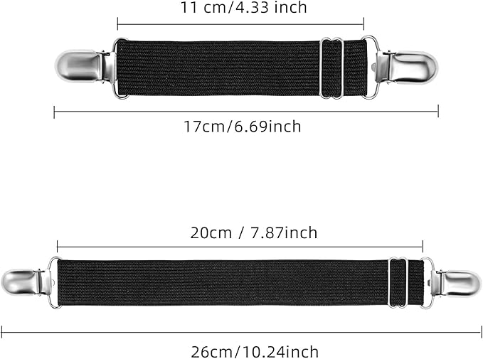 Adjustable Boot Straps Pant Stirrups Clips Boot Clips