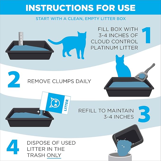 ARM & HAMMER Cloud Control Platinum Clumping Cat Litter Odor Control, 37 lbs.