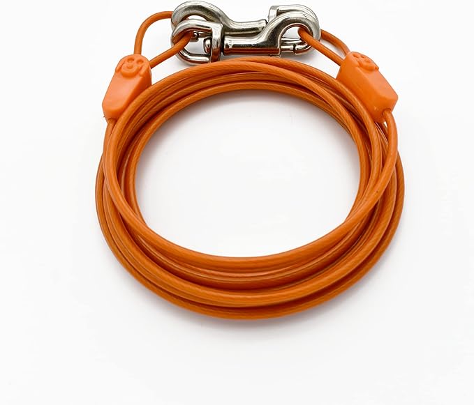 Tie-Out Cables for Dogs: Strong, Safe, and Durable Dog Tie-Outs for Every Breed: 125 lb / 20 ft