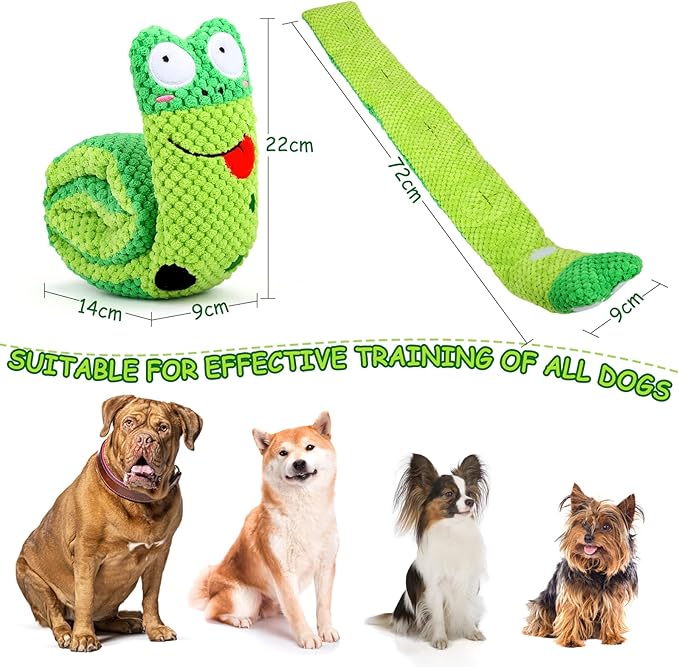 Squeak Dog Toys for Stress Release & Boredom Relief, Dog Puzzle IQ Training, Snuffle Foraging Instinct Training - Suitable for Small, Medium & Large Dogs