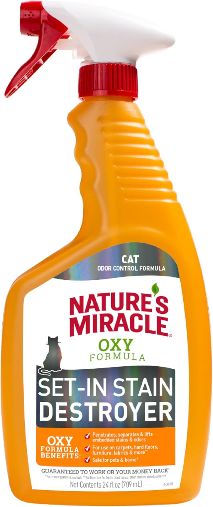 Nature's Miracle Just for Cats Oxy Stain and Odor Remover, 24 fl oz