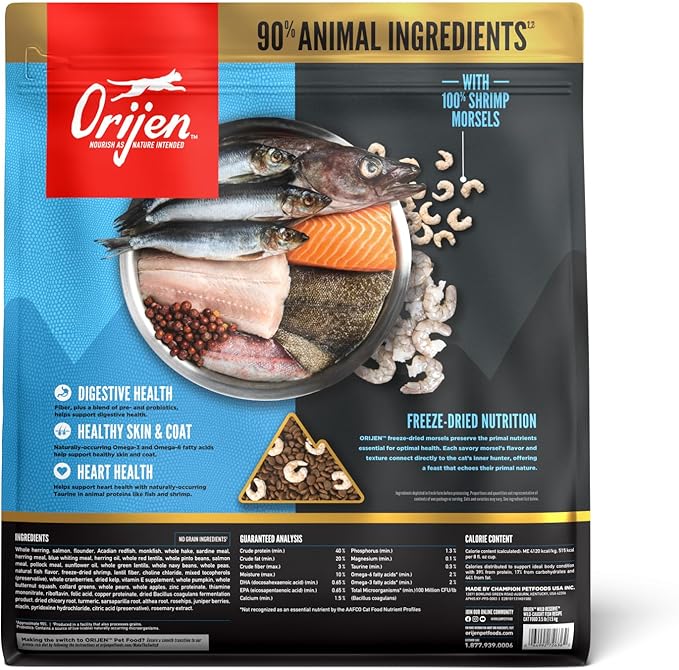 ORIJEN Wild Reserve Dry Cat Food Wild-Caught Fish Recipe 3.5lb Bag