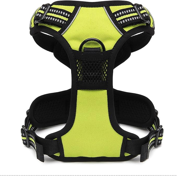 TRUE LOVE Truelove Adjustable No-Pull Dog Harness Reflective Pup Vest Harnesses Comfortable Control Brilliant Colors TLH5651(Neon Yellow,S)