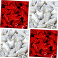zetpo 80 pcs Cat Claw Covers | Cat Nail Caps | with Adhesives and Applicators (L, Red, White)