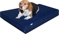 Dogbed4less Premium Gel Memory Foam Dog Bed, Durable Denim Cover with Waterproof Liner and Extra Pet Bed Case, 35"X20"X4" Small to Medium Pet