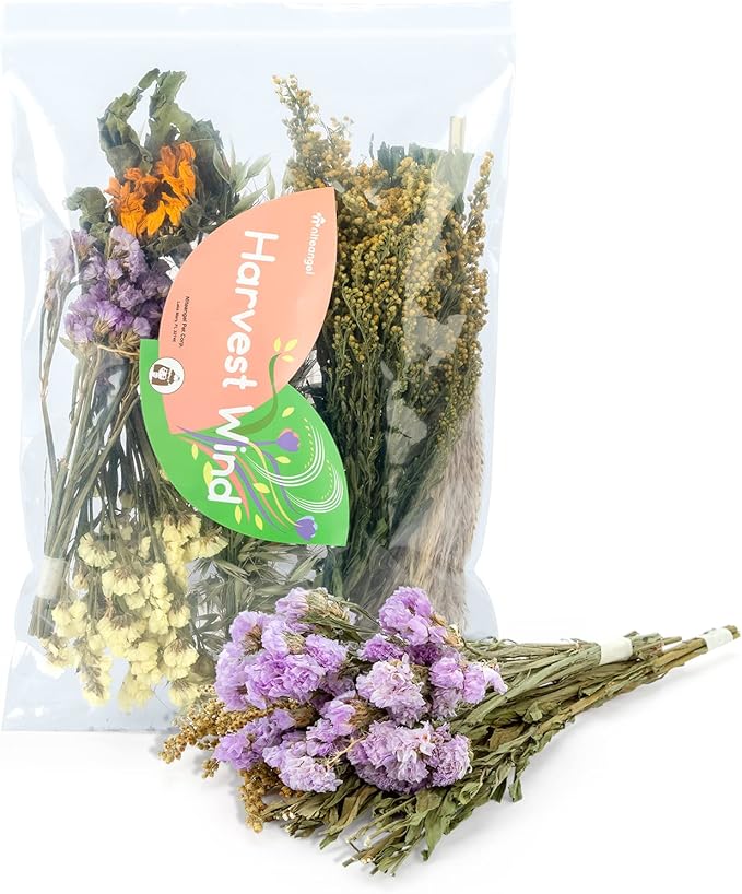 Niteangel Natural & Soft Hamster Bedding Mate Small Animal Habitat Decor for Syrian Dwarf Hamsters Gerbils Mice Degus Bunny or Other Small-Sized Pet (Flower Version)
