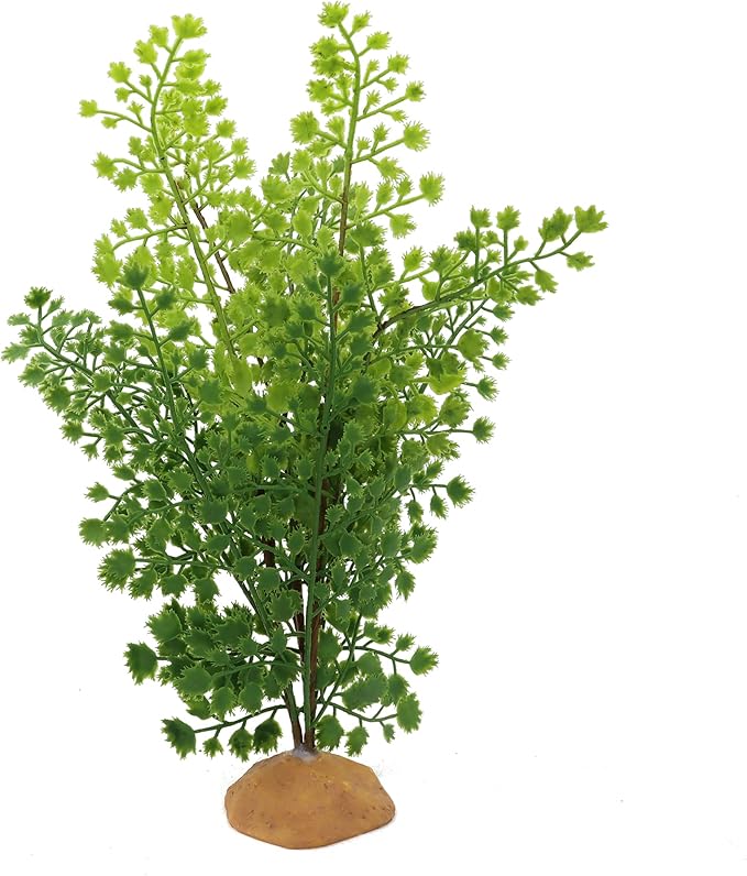 JIHAQUA Lifelike Reptile Tank Plant Decor - Realistic Artificial Plastic Plant for Terrariums and Pet Enclosures (Style A)