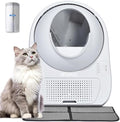 CATLINK 2025 Upgrade Automatic Cat Litter Box Self Cleaning for Multiple Cats with Mat, Double Odor Removal, Cat Litter Box for Cats from 3.5～22 lbs
