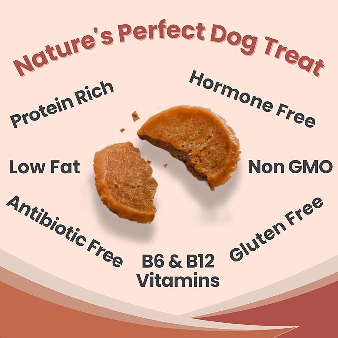 Farm To Pet - Dog Training Treats Chicken & Turkey Chip Protein Pack, 100% All Natural, Single Ingredient Training Treats, Made in USA, for Small, Medium, and Large Dogs