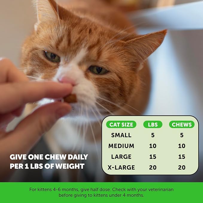 Cat Urinary Tract Health Crunchy & Creamy Chews - Promotes Healthy Digestion & Normal Bladder Function with Cranberry, Antioxidants, & Probiotics - Gut + Bladder Support Supplement (30 Day Supply)