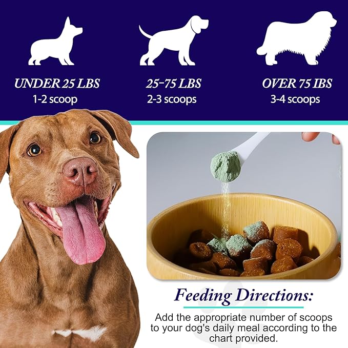 Dog Teeth Cleaning Powder - Dog Dental Powder - Targets Tartar & Reduces Plaque & Bad Breath - Teeth Cleaning Made Easy Eliminate - Formulated for Small, Medium, Large Dogs (2PCS)