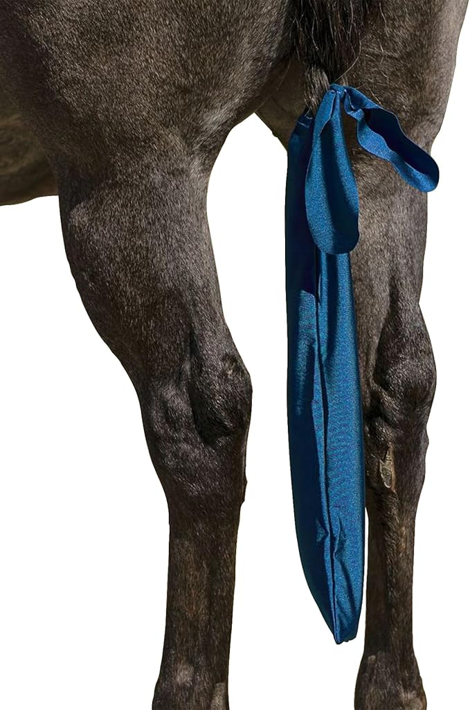 UltraFlex Lycra Tail Bag for Horses | Package of 3 | 24" Long | UV Protection | Smooth Stretch Fit | Keeps Tails Clean & Braided