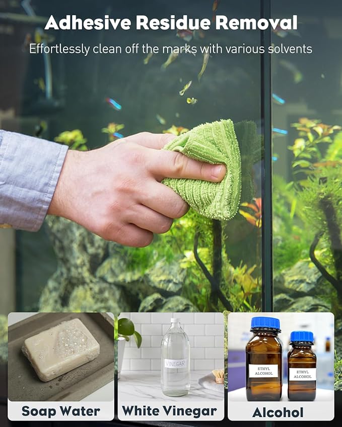 Pawfly 5 Gallon Fish Tank Ultra Clear Rimless Glass Aquarium Kit with Extendable LED Light Internal Filter Magnetic Brush & Thermometer Stickers Rectangular Glass Fish Tank Kit for Betta Shrimp Plants