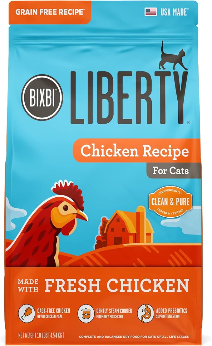 BIXBI Liberty Dry Food Chicken Recipe for Cats, 3lb