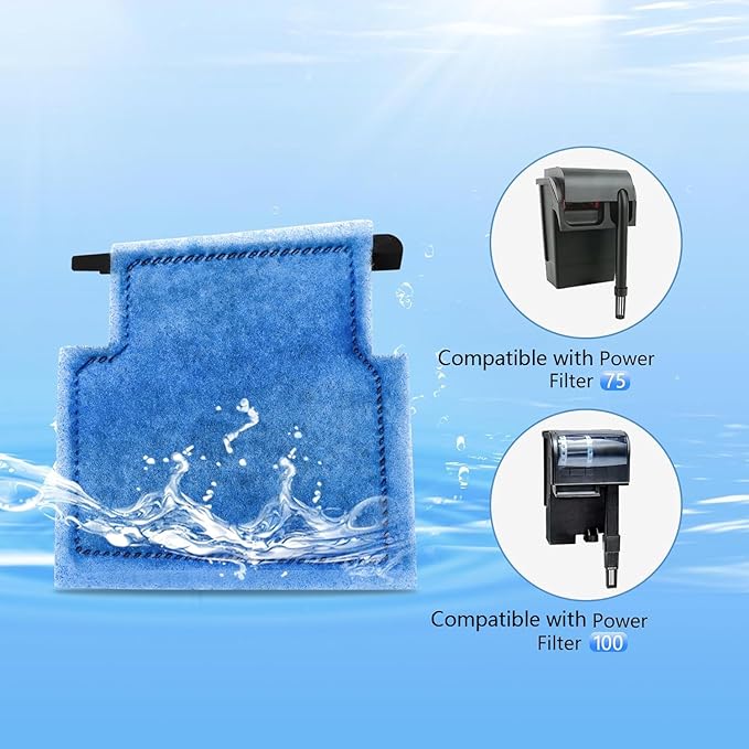 Aquarium Filter Cartridge Replacement Rite-Size A Filter Cartridges 8 Pack Compatible with Power Filters 75/100
