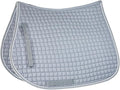 HORZE Adepto Padded All Purpose Quilted Equestrian Saddle Pad for Horses with Two-Tone Trim