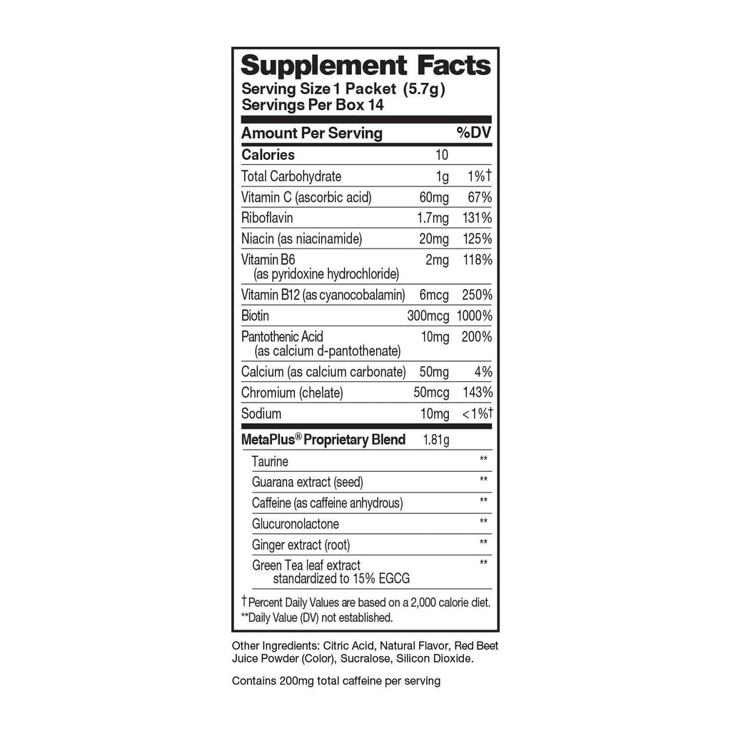 CELSIUS® On-The-Go Powder Sticks Dragonfruit Lime, Essential Energy 2.8 Oz