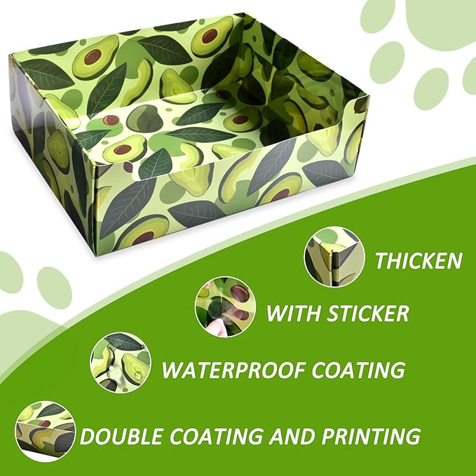 CONLI 30 PCS Disposable Litter Boxes for Cats, Foldable Waterproof Kitten Litter Box Low Entry, Portable Litter Box for Cats Small Pets Animals Travel Needs