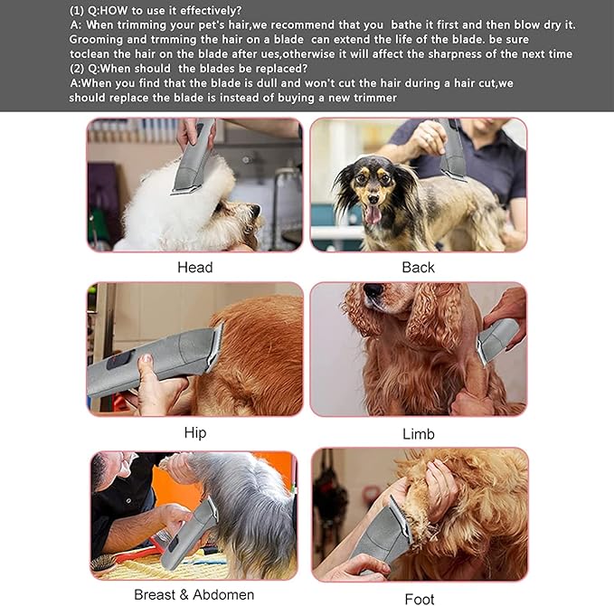3PCS 30 Blades Dog Grooming Clipper Blades Compatible with Andis Pet Clipper/Oster A5/Wahl KM Series Dog Clipper,Ceramic Blade & Stainless Steel Blade