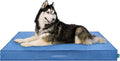 FurHaven Cooling Dog Bed – XXL Foam Mattress for Joint Pain Relief, Waterproof Liner, Removable Washable Cover, Durable for Outdoor Use, Deluxe Grid Indoor/Outdoor Bed – Blue, Jumbo Plus